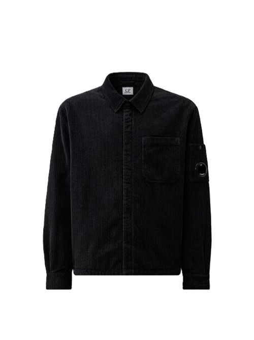 overshirt	padded corduroy350 C.P. COMPANY | 21CMOS222A-110472G999 BLACK